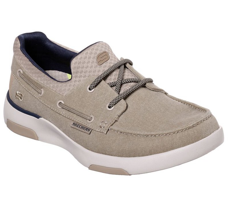 Skechers Bellinger - Garmo - Mens Slip On Shoes Khaki [AU-NQ1420]